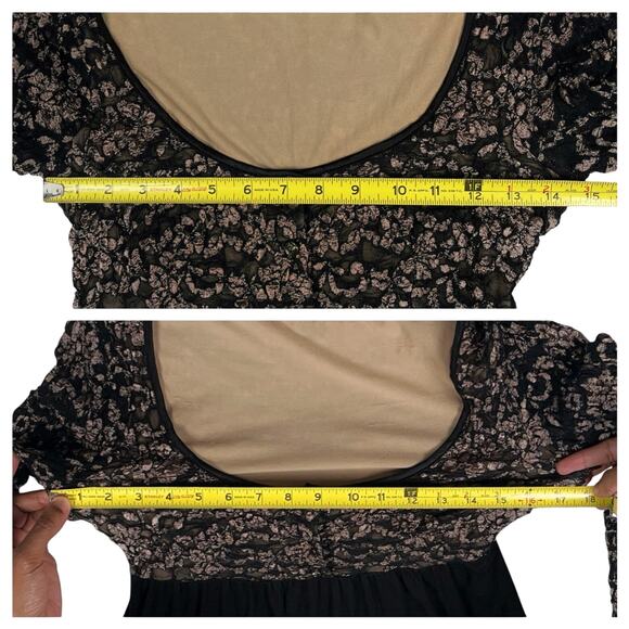 Y2K Ann Ferriday Babydoll Mini Dress Womens One Size Vintage Whimsigoth Goth - Picture 13 of 16